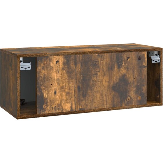 Επιτοίχιο Έπιπλο Τηλεόρασης VidaXL 78.5x31x30 cm - Καφέ Δρυς image 7