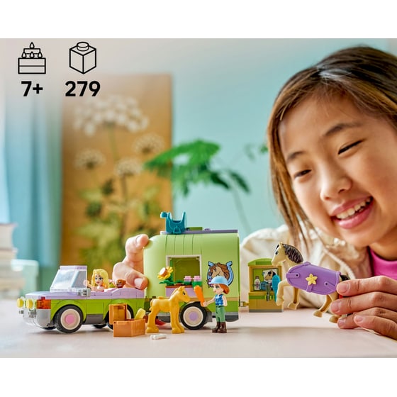 LEGO® Friends Τρέιλερ για Άλογο & Πουλαράκι (42695) image 1