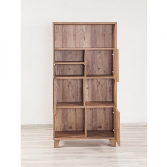 Βιβλιοθήκη 24mall Mare Atlantic Pine από Μοριοσανίδα 80x36x155 cm - Καφέ image 2
