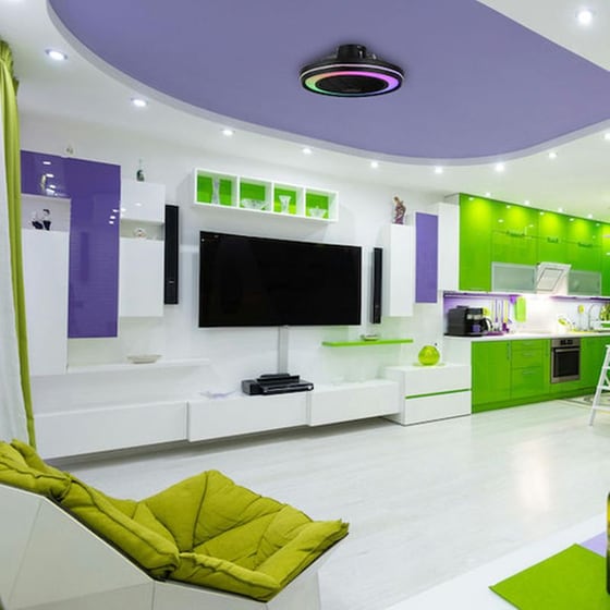 ΕUROLAMP 300-25045 Ανεμιστήρας Οροφής  Με Φως Led  Τηλεχειριστήριο 51εκ. 35W Μαύρο image 2