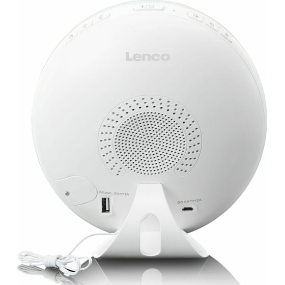 Ράδιο - Ξυπνητήρι Lenco CRW-110WH - Λευκό image 5