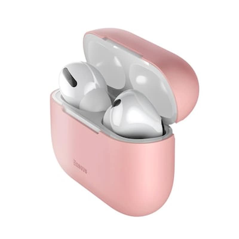 Θήκη Ακουστικών Baseus Silica Gel Protector για Apple AirPods Pro - Ροζ