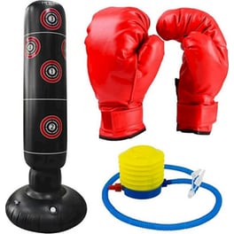 Παιδικό Σετ Πυγμαχίας Aria Trade Με Σάκο & Γάντια - 55x55x160 cm