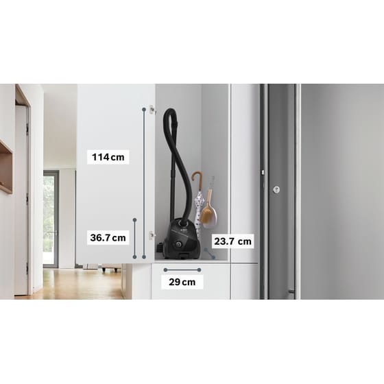 BOSCH BGLS2BA1 600 W με Σακούλα 3.5 L Μαύρη Ηλεκτρική Σκούπα image 9