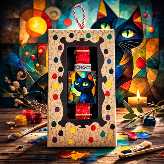 Λαμπάδα Synchronia Μαγνητάκι Γάτα Πρόσωπο image 4