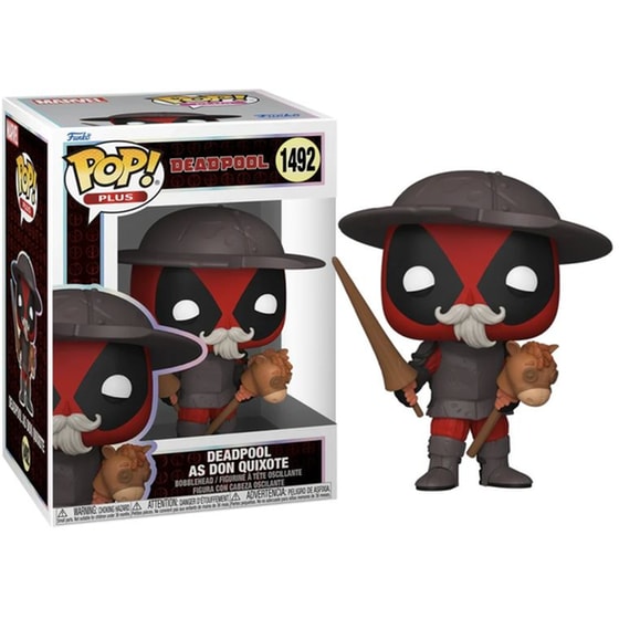 Funko Pop! Plus Marvel: Deadpool - Deadpool as Don Quixote #1492 Bobble-Head Vinyl Figure image 0