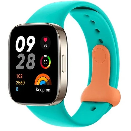 Λουράκι Xiaomi Silicone Strap για Xiaomi Redmi Watch 3 - Aqua Blue image 2