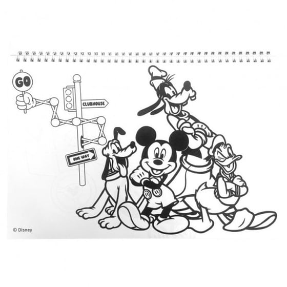 Μπλοκ Ζωγραφικής & Αυτοκόλλητα Gim 40Φ. Mickey image 4