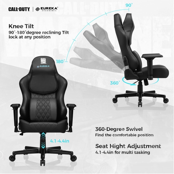 Gaming Καρέκλα Eureka Ergonomic Call Of Duty Warzone COD-005-B από Τεχνητό Δέρμα image 3