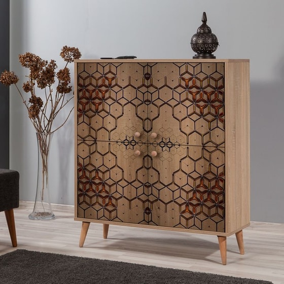 Παπουτσοθηκη 24Mall Piano από Μοριοσανίδα 95x36x111 cm image 2