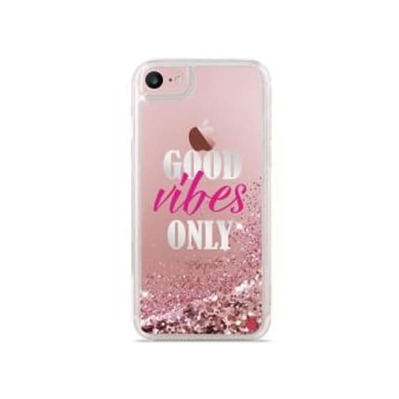 Θήκη iPhone 6/6s/8/7 - Puro Cover "Aqua" Good Vibes Only Pink image 0