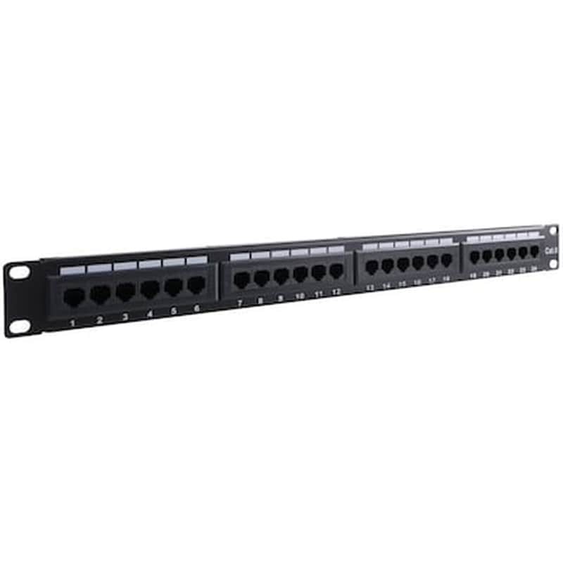 Goobay Patch Panel για Rack 1U 19 24 Θυρών Cat.6