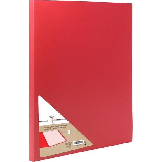 Nτοσιέ Παρουσίασης Office Log 40 Θέσεων Κόκκινο image 0