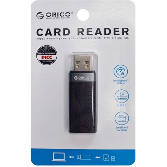 Card reader Orico CS2T-A3 USB 3.0 με 2 θύρες - Μαύρο image 3