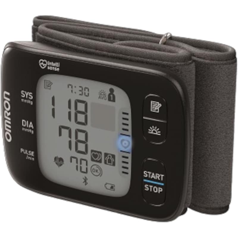 Ψηφιακό Πιεσόμετρο Καρπού OMRON RS7 Intelli IT HEM-6232T-E με Bluetooth και Ανίχνευση Αρρυθμίας Μαύρο