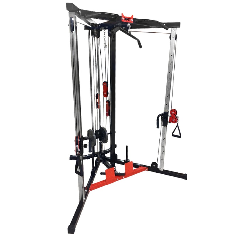 X-FIT Πολυόργανο X-Fit Double Home Fitness Station X-fit 72 με Ενσωματωμένα Βάρη - Μαύρο/Κόκκινο
