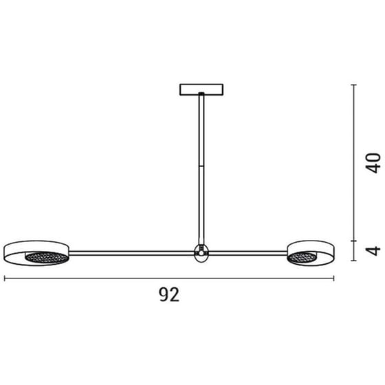 Φωτιστικό Οροφής Led Eurolamp 144-10009 Μεταλλικό - Μαύρο/Χρυσό image 3
