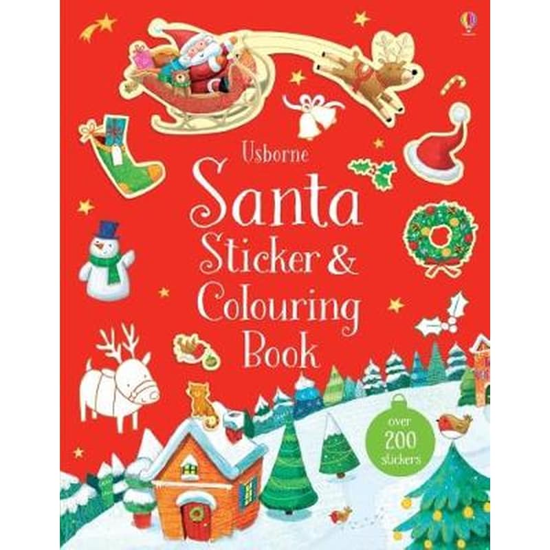 Santa Sticker and Colouring Book