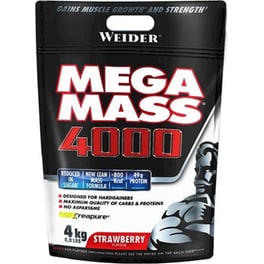 Πρωτεΐνη Weider Mega Mass 4000 Φράουλα - 4kg