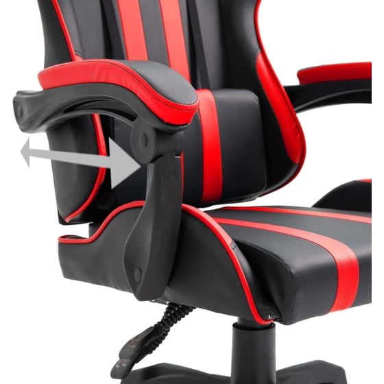 Καρέκλα Gaming VidaXL από Τεχνητό Δέρμα - Μαύρη/Κόκκινη image 5