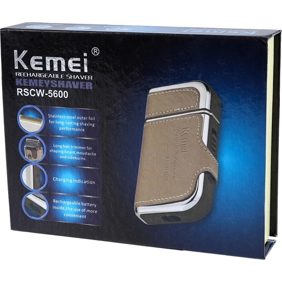 Ξυριστική Μηχανή KEMEI RSCW-5600 Προσώπου για Υγρό και Στεγνό Ξύρισμα Επαναφορτιζόμενη image 5