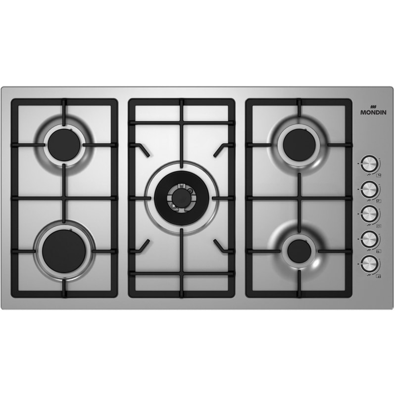 MONDIN FQ905VTGVX(GPL) 51 cm Inox Εστία Υγραερίου Αυτόνομη
