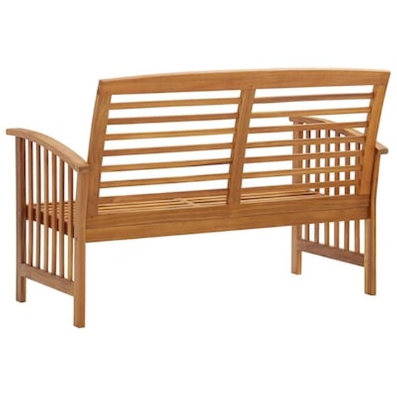 Παγκάκι Κήπου VidaXL από Μασίφ Ξύλο Ακακίας 119x67x83 cm - Καφέ image 4