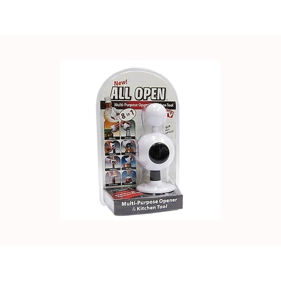Ανοιχτήρι All Open Πολυεργαλείο Με 8 Διαφορετικές Χρήσεις Λευκό image 5
