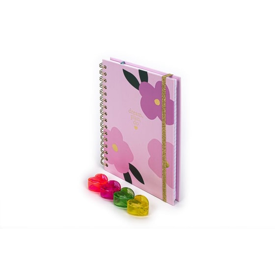 Σημειωματάριο Posh+Pop Flowers Με Αυτοκόλλητα & Υπογραμμιστές image 5
