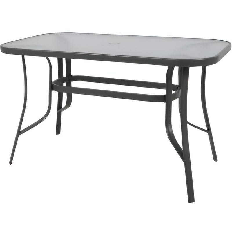 Τραπέζι Εξωτερικού Χώρου Woodwell Aπό Μέταλλο 120x70x71 cm – Ανθρακι