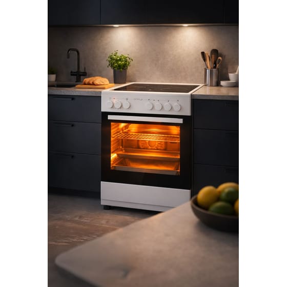 OMNYS EC6809MRW 80 Lt Λευκό Ηλεκτρική Κουζίνα Κεραμική image 1