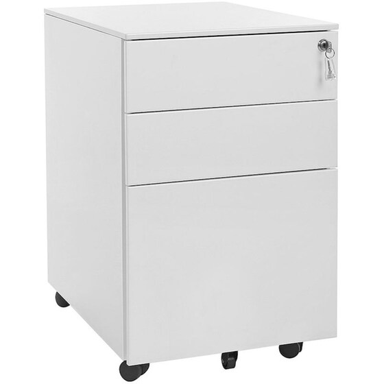 Συρταριέρα Γραφείου Songmics Ofc60wt από Μέταλλο 52x39x60cm - Λευκό image 0