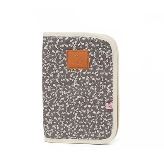 Mybags Θήκη Για Βιβλιάριο Υγείας Liberty Flowers Dark Grey image 0
