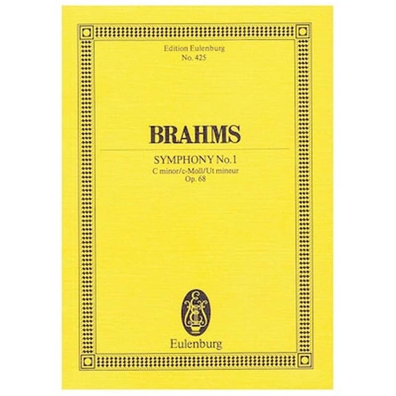 EDITIONS EULENBURG Βιβλίο Για Σύνολα Editions Eulenburg Brahms - Symphony Nr,1 In C Minor Op.68
