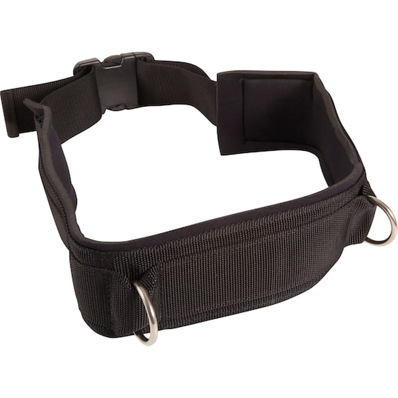 AMILA Ζώνη Μέσης Premium με 2 Δαχτυλίδια (D-ring) Amila 96966 για λάστιχα High Jumps και διπλά RTD από Νάιλον Μαύρο