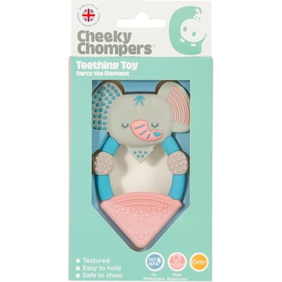 Cheeky Chompers Μασητικό Σιλικόνης Cheeky Tethers Darcy Η Ελεφαντίνα 88566 image 1