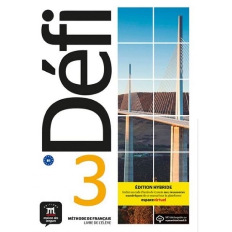 Défi 3 Éd. Hybride Livre de lélève