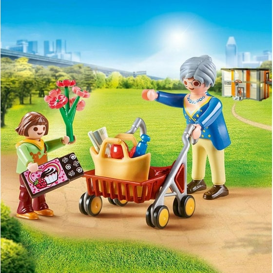 PLAYMOBIL® City Life Γιαγιά με Εγγονή (70194) image 3