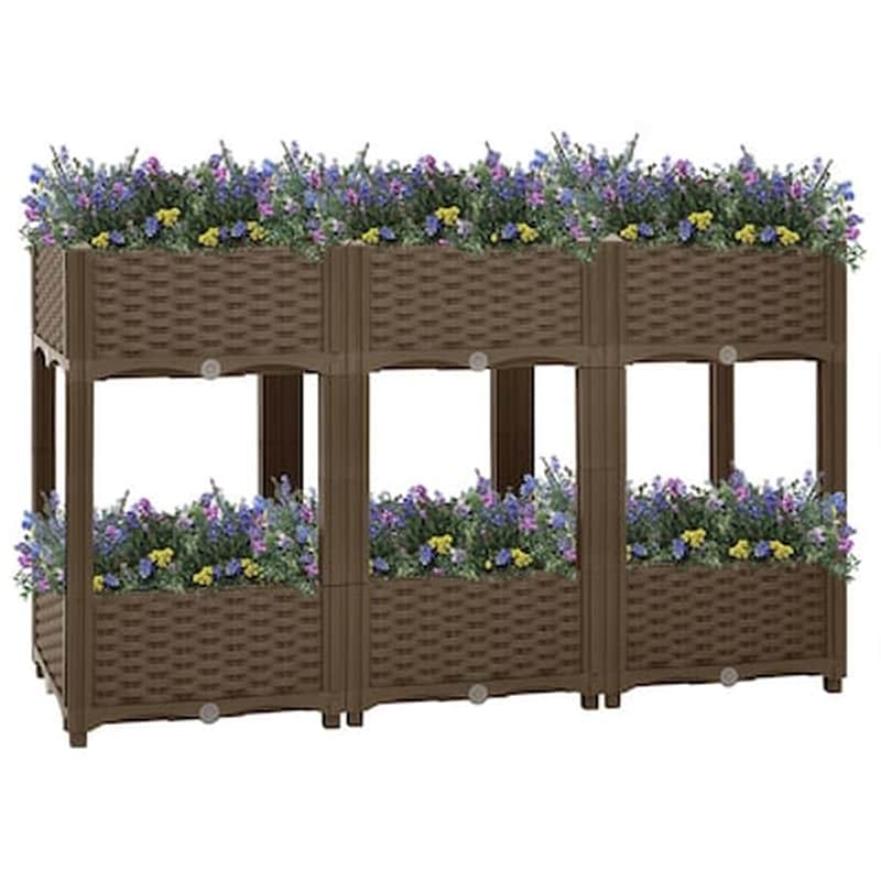 Vidaxl Ζαρντινιέρα 120 X 40 X 71 Εκ. Από Πολυπροπυλένιο