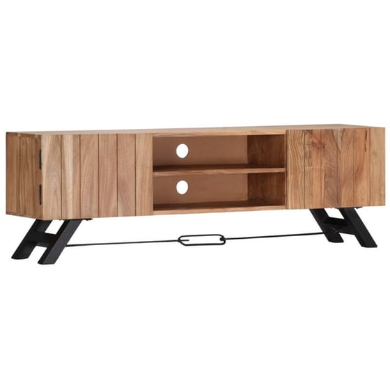 Έπιπλο Τηλεόρασης VidaXL από Ξύλο 140x30x45cm - Μαύρο/Καφέ image 8