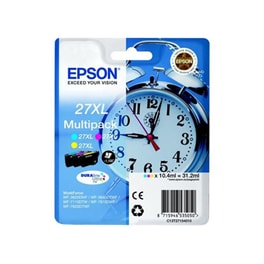 Epson 27XL Κυανό / Ματζέντα / Κίτρινο Πακέτο 3 Μελανιών Εκτυπωτή C13T27154010