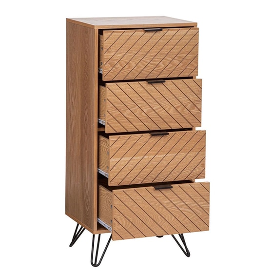 Συρταριέρα Γραφείου Spitishop A-s Naomi Chest 185024 από MDF 48x34x106cm - Μπεζ image 2