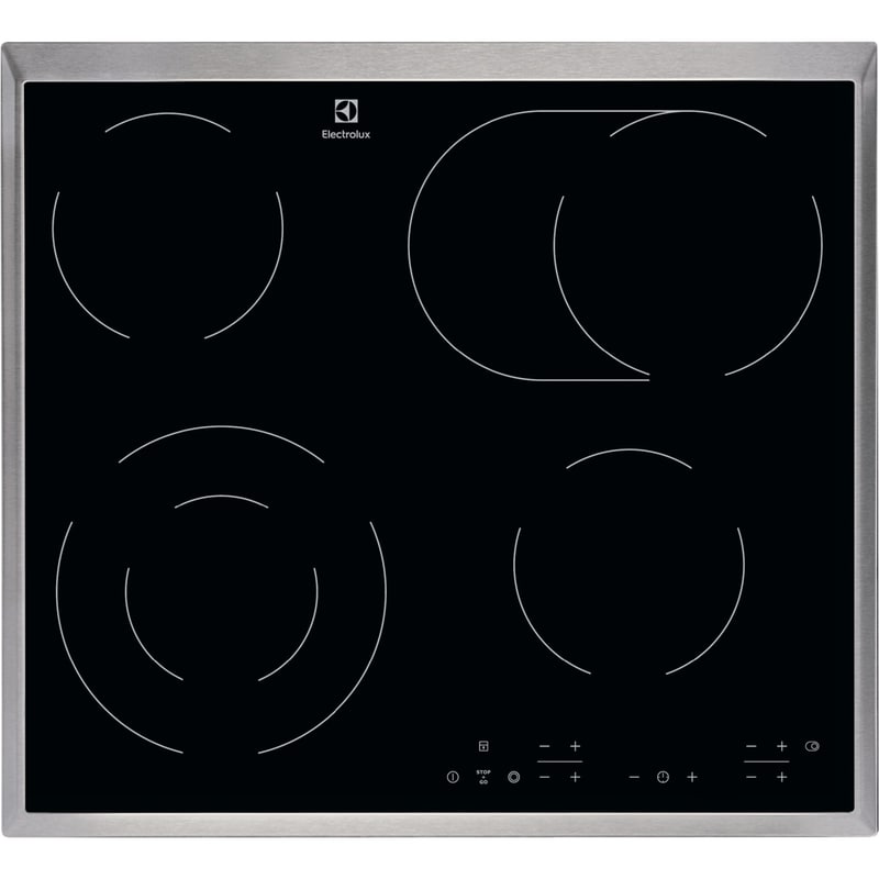 ELECTROLUX ELECTROLUX EHF6346XOK 57.6 cm Μαύρο Εστία Κεραμική Αυτόνομη