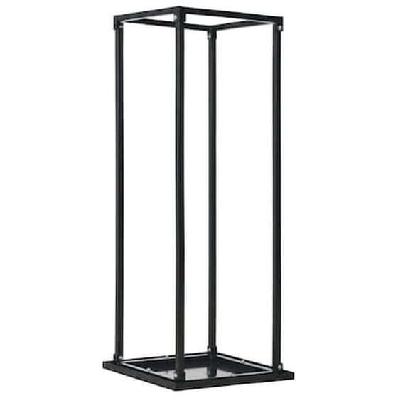 Vidaxl Ράφι Καυσόξυλων Με Βάση Μαύρο 37 X 37 X 113 Εκ. Ατσάλινο image 0