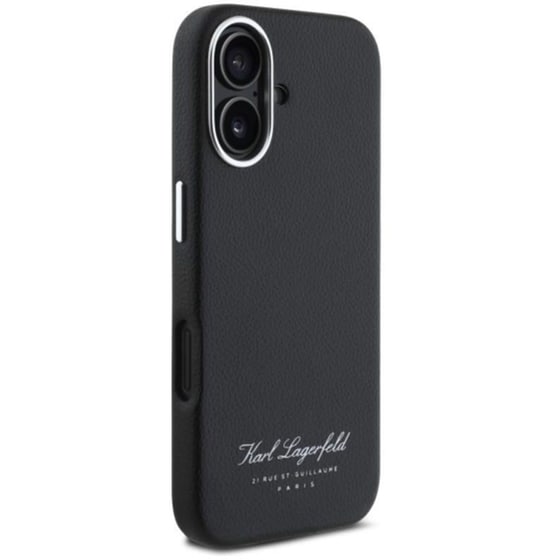 Θήκη Apple iphone 16 - Karl Lagerfeld Grained Pu Hotel Rsg - Μαύρο image 1