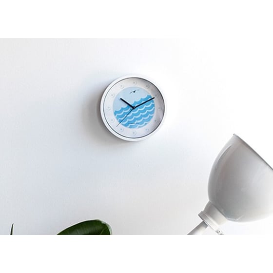 Ρολόι Τοίχου Kikkerland Wall Clock Anchor Μπλε image 3