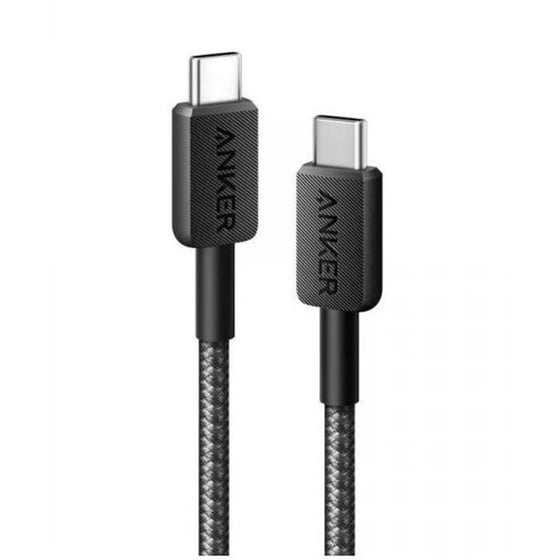 Καλώδιο Φόρτισης Anker Braided USB-C σε USB-C  60W 1.8m - Μαύρο image 0