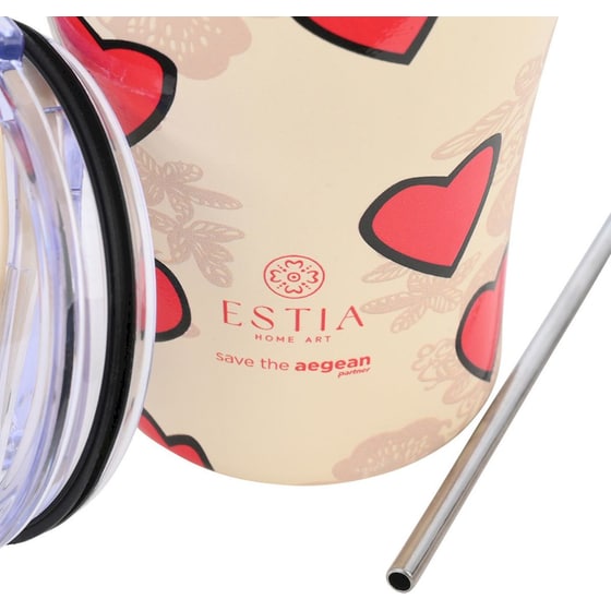 Κούπα Θερμός Καφέ Estia Home Art Save the Aegean Tender Lace 350ml image 2