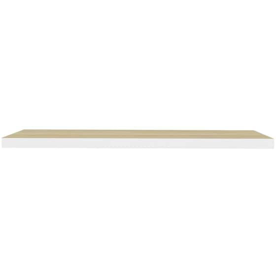 Ράφια Τοίχου VidaXL από MDF 120x23.5x3.8cm 2 Τμχ - Λευκό/Μπεζ image 3