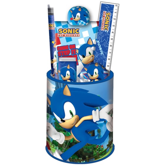 Σχολικό Σετ Μολυβοθήκη Gim Sonic image 0